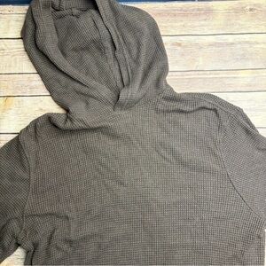 Old Navy Olive Waffle Knit Hoodie